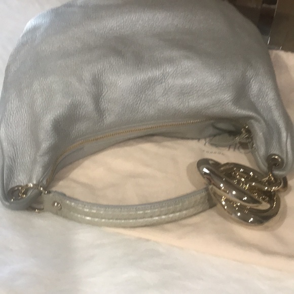 🎉HP 🎉 💖 Jimmy Choo Grained Leather Shoulder Bag - Picture 11 of 15